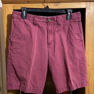 Modern Amusement, size 30 waist, red shorts.